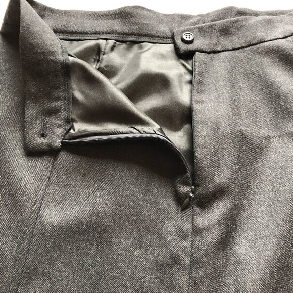 Pendleton Long wool  lined skirt Gray Petite 12 - Picture 7 of 8